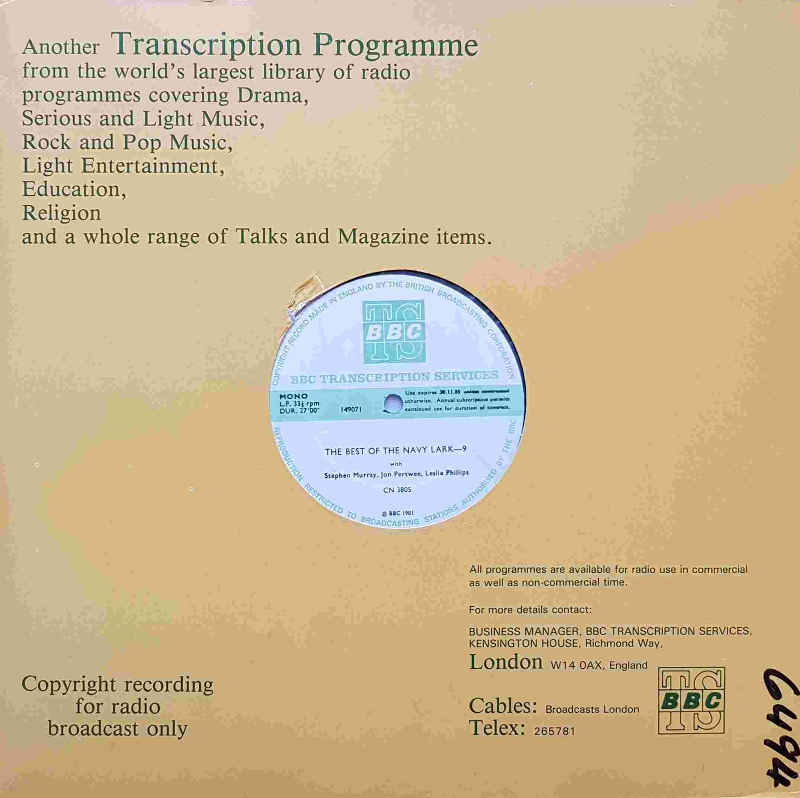 Picture of CN 3805 5 The best of the navy lark - 9 & 10 by artist Laurie Wyman / Alastair Scott Johnston